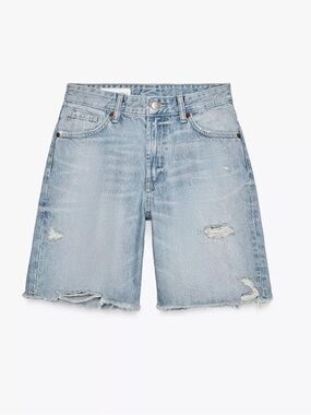 Zara mid rise Bermuda shorts